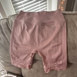 Pink gym shark biker shorts